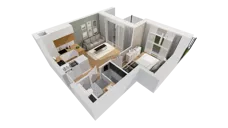 2 pokoje, mieszkanie 36,66 m², parter, oferta nr C10/9, Konstelacja - etap III, Gdynia, Pogórze, ul. Paderewskiego