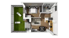 2 pokoje, mieszkanie 39,45 m², parter, oferta nr F/4, Osiedle Warszawska - etap I, Gdańsk, Ujeścisko-Łostowice, Ujeścisko, ul. Warszawska
