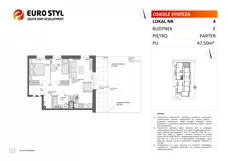 3 pokoje, mieszkanie 47,46 m², piętro 6, oferta nr F/66, Osiedle Synteza bud. E, F, Gdańsk, Piecki-Migowo, Morena, ul. Lema