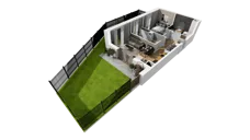 3 pokoje, mieszkanie 50,57 m², parter, oferta nr E/10, Osiedle Synteza bud. E, F, Gdańsk, Piecki-Migowo, Morena, ul. Lema
