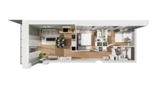 3 pokoje, mieszkanie 54,64 m², piętro 2, oferta nr C9/11, Konstelacja - etap III, Gdynia, Pogórze, ul. Paderewskiego