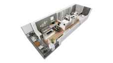 3 pokoje, mieszkanie 54,64 m², piętro 2, oferta nr C9/11, Konstelacja - etap III, Gdynia, Pogórze, ul. Paderewskiego