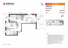 4 pokoje, mieszkanie 66,57 m², piętro 1, oferta nr B/15, Przystań Brzeźno - etap II, Gdańsk, Brzeźno, ul. Uczniowska