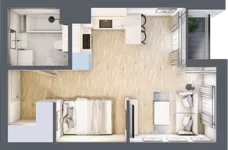 1 pokój, mieszkanie 31,00 m², piętro 1, oferta nr G/10, DOKI Living - etap II, Gdańsk, Śródmieście, ul. Popiełuszki / Rybaki Górne