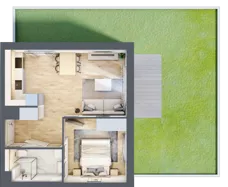 2 pokoje, mieszkanie 38,95 m², parter, oferta nr B11/5, Osiedle przy Błoniach 3 - etap IV, Rumia, Janowo, ul. Błoń Janowskich 