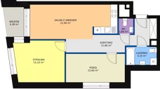 3 pokoje, mieszkanie 67,86 m², piętro 5, oferta nr A.5.10, Świerzawska 13, Poznań, Ławica, Grunwald, ul. Świerzawska 13