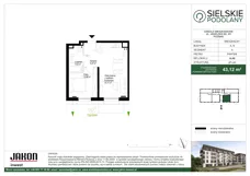 2 pokoje, mieszkanie 43,12 m², parter, oferta nr A.A6, Sielskie Podolany, Poznań, Podolany, Podolany, ul. Jasielska 9