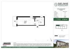 2 pokoje, mieszkanie 37,02 m², piętro 4, oferta nr A.A34, Sielskie Podolany, Poznań, Podolany, Podolany, ul. Jasielska 9