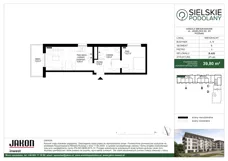 2 pokoje, mieszkanie 39,80 m², piętro 4, oferta nr B.A28, Sielskie Podolany, Poznań, Podolany, Podolany, ul. Jasielska 9