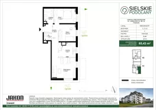 3 pokoje, mieszkanie 65,43 m², parter, oferta nr C.A1, Sielskie Podolany, Poznań, Podolany, Podolany, ul. Jasielska 9