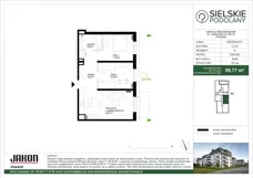 3 pokoje, mieszkanie 57,09 m², piętro 1, oferta nr C.B33, Sielskie Podolany, Poznań, Podolany, Podolany, ul. Jasielska 9