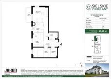 3 pokoje, mieszkanie 67,53 m², piętro 1, oferta nr E.A6, Sielskie Podolany, Poznań, Podolany, Podolany, ul. Jasielska 9