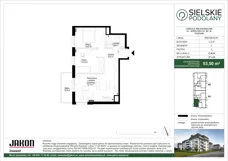 3 pokoje, mieszkanie 53,50 m², piętro 2, oferta nr C.A14, Sielskie Podolany, Poznań, Podolany, Podolany, ul. Jasielska 9