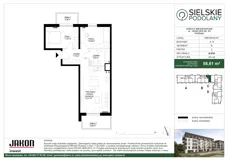 3 pokoje, mieszkanie 58,61 m², piętro 2, oferta nr B.B38, Sielskie Podolany, Poznań, Podolany, Podolany, ul. Jasielska 9
