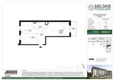 3 pokoje, mieszkanie 58,05 m², piętro 2, oferta nr B.D86, Sielskie Podolany, Poznań, Podolany, Podolany, ul. Jasielska 9