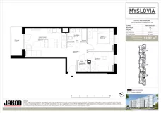 3 pokoje, mieszkanie 52,92 m², piętro 4, oferta nr 20.23, Myslovia, Mysłowice, ul. Ks. Norberta Bończyka 20