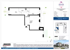 3 pokoje, mieszkanie 67,05 m², piętro 1, oferta nr D.E98, Wieruszowska, Poznań, Grunwald, Junikowo, ul. Wieruszowska 4