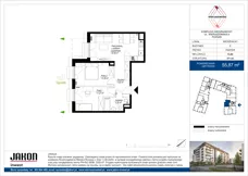 3 pokoje, mieszkanie 55,87 m², parter, oferta nr E.A4, Wieruszowska, Poznań, Grunwald, Junikowo, ul. Wieruszowska 4