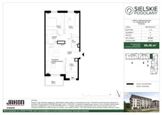 4 pokoje, mieszkanie 66,46 m², piętro 3, oferta nr B.C68, Sielskie Podolany, Poznań, Podolany, Podolany, ul. Jasielska 9