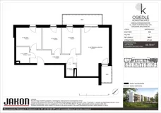 4 pokoje, mieszkanie 68,79 m², piętro 1, oferta nr 34A.7, Osiedle Konopnickiej, Grodzisk Mazowiecki, ul. Marii Konopnickiej 34C