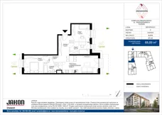 4 pokoje, mieszkanie 68,89 m², parter, oferta nr E.C75, Wieruszowska, Poznań, Grunwald, Junikowo, ul. Wieruszowska 4