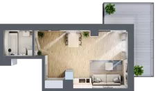 1 pokój, apartament inwestycyjny 32,78 m², piętro 2, oferta nr 26, Jachtowa, Świnoujście, ul. Stefana Rogozińskiego