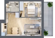 2 pokoje, apartament inwestycyjny 34,41 m², parter, oferta nr J3, Jasna, Międzywodzie, ul. Jasna 1