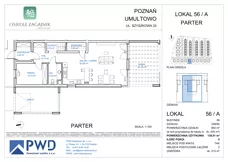 5 pokoi, mieszkanie 139,91 m², parter, oferta nr 56A, Osiedle Zagajnik - Etap 2, Poznań, Umultowo, Umultowo, ul. Zagajnikowa