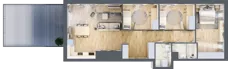 4 pokoje, mieszkanie 82,53 m², piętro 2, oferta nr AM2/1, Nowa Drożdżownia - Etap II, Kraków, Bieżanów-Prokocim, ul. Drożdżowa 5