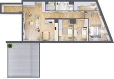 4 pokoje, mieszkanie 95,72 m², piętro 2, oferta nr BM2/4, Nowa Drożdżownia - Etap II, Kraków, Bieżanów-Prokocim, ul. Drożdżowa 5