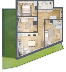 4 pokoje, mieszkanie 72,17 m², parter, oferta nr BM0/4, Nowa Drożdżownia - Etap II, Kraków, Bieżanów-Prokocim, ul. Drożdżowa 5