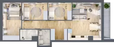 4 pokoje, mieszkanie 76,09 m², piętro 2, oferta nr CM2/1, Nowa Drożdżownia - Etap II, Kraków, Bieżanów-Prokocim, ul. Drożdżowa 5