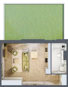 1 pokój, mieszkanie 38,73 m², parter, oferta nr 2.4, Nowe Zabrze, Zabrze, Centrum Północ, ul. Koźlika