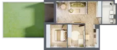 3 pokoje, mieszkanie 64,76 m², parter, oferta nr 2.2, Nowe Zabrze, Zabrze, Centrum Północ, ul. Koźlika