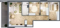 4 pokoje, mieszkanie 76,57 m², piętro 4, oferta nr 2.27, Nowe Zabrze, Zabrze, Centrum Północ, ul. Koźlika