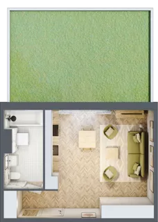 1 pokój, mieszkanie 34,40 m², piętro 2, oferta nr 4.19, Nowe Zabrze, Zabrze, Centrum Północ, ul. Koźlika