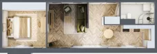 2 pokoje, mieszkanie 43,74 m², piętro 2, oferta nr 4.15, Nowe Zabrze, Zabrze, Centrum Północ, ul. Koźlika