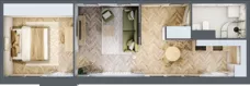 2 pokoje, mieszkanie 43,74 m², piętro 1, oferta nr 6.8, Nowe Zabrze, Zabrze, Centrum Północ, ul. Koźlika