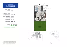 1 pokój, mieszkanie 30,58 m², parter, oferta nr 21.2, Osiedle Albatrosów II, Kraków, Podgórze, Rybitwy, ul. Albatrosów  21