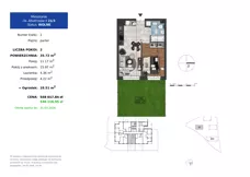 2 pokoje, mieszkanie 35,72 m², parter, oferta nr 21.3, Osiedle Albatrosów II, Kraków, Podgórze, Rybitwy, ul. Albatrosów  21