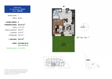 2 pokoje, mieszkanie 36,55 m², parter, oferta nr 21C.1, Osiedle Albatrosów II, Kraków, Podgórze, Rybitwy, ul. Albatrosów 21