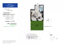 1 pokój, mieszkanie 33,91 m², parter, oferta nr 21C.2, Osiedle Albatrosów II, Kraków, Podgórze, Rybitwy, ul. Albatrosów  21