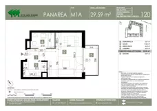 1 pokój, mieszkanie 29,59 m², piętro 4, oferta nr 120, Panarea, Warszawa, Ursus, ul. Ryżowa