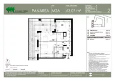 2 pokoje, mieszkanie 63,07 m², piętro 1, oferta nr 2, Panarea, Warszawa, Ursus, ul. Ryżowa