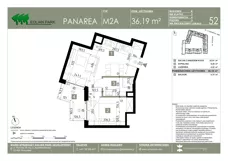2 pokoje, mieszkanie 36,19 m², piętro 3, oferta nr 52, Panarea, Warszawa, Ursus, ul. Ryżowa