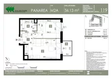 2 pokoje, mieszkanie 36,13 m², piętro 4, oferta nr 119, Panarea, Warszawa, Ursus, ul. Ryżowa
