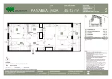 3 pokoje, mieszkanie 68,63 m², piętro 2, oferta nr 5, Panarea, Warszawa, Ursus, ul. Ryżowa