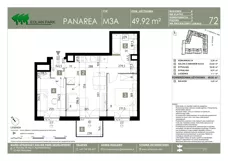 3 pokoje, mieszkanie 49,92 m², piętro 2, oferta nr 72, Panarea, Warszawa, Ursus, ul. Ryżowa