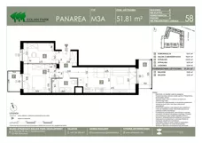 3 pokoje, mieszkanie 51,81 m², piętro 4, oferta nr 58, Panarea, Warszawa, Ursus, ul. Ryżowa