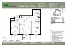3 pokoje, mieszkanie 49,92 m², piętro 1, oferta nr 68, Panarea, Warszawa, Ursus, ul. Ryżowa